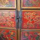 Meuble asiatique traditionnel rouge