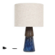 Mid-century Michael Andersen studio ceramic table lamp / handmade / Danish modern design / 1960s