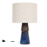 Mid-century Michael Andersen studio ceramic table lamp / handmade / Danish modern design / 1960s