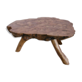 Coffee table in solid elm wood