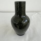 Vase, faïence émaillée de Sèvres, glaçure, vert moucheté, tacheté, Milet, XIXème siècle, élégant, dé
