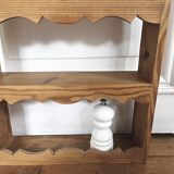 Scalloped frieze wall shelf