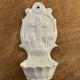 Porcelain holy water font, 19th century.