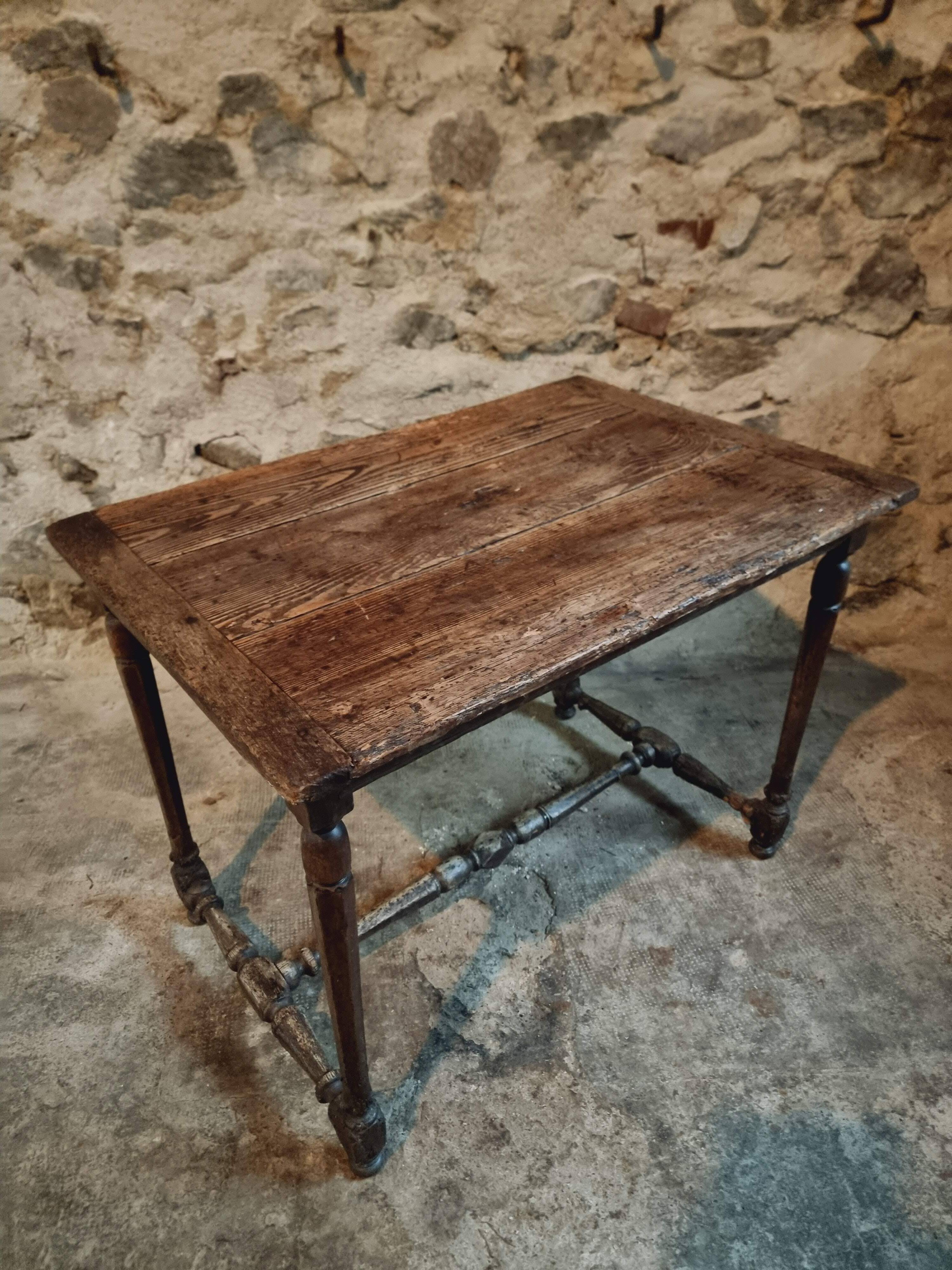 Antique French Table | 19th Century | Oak & Pine