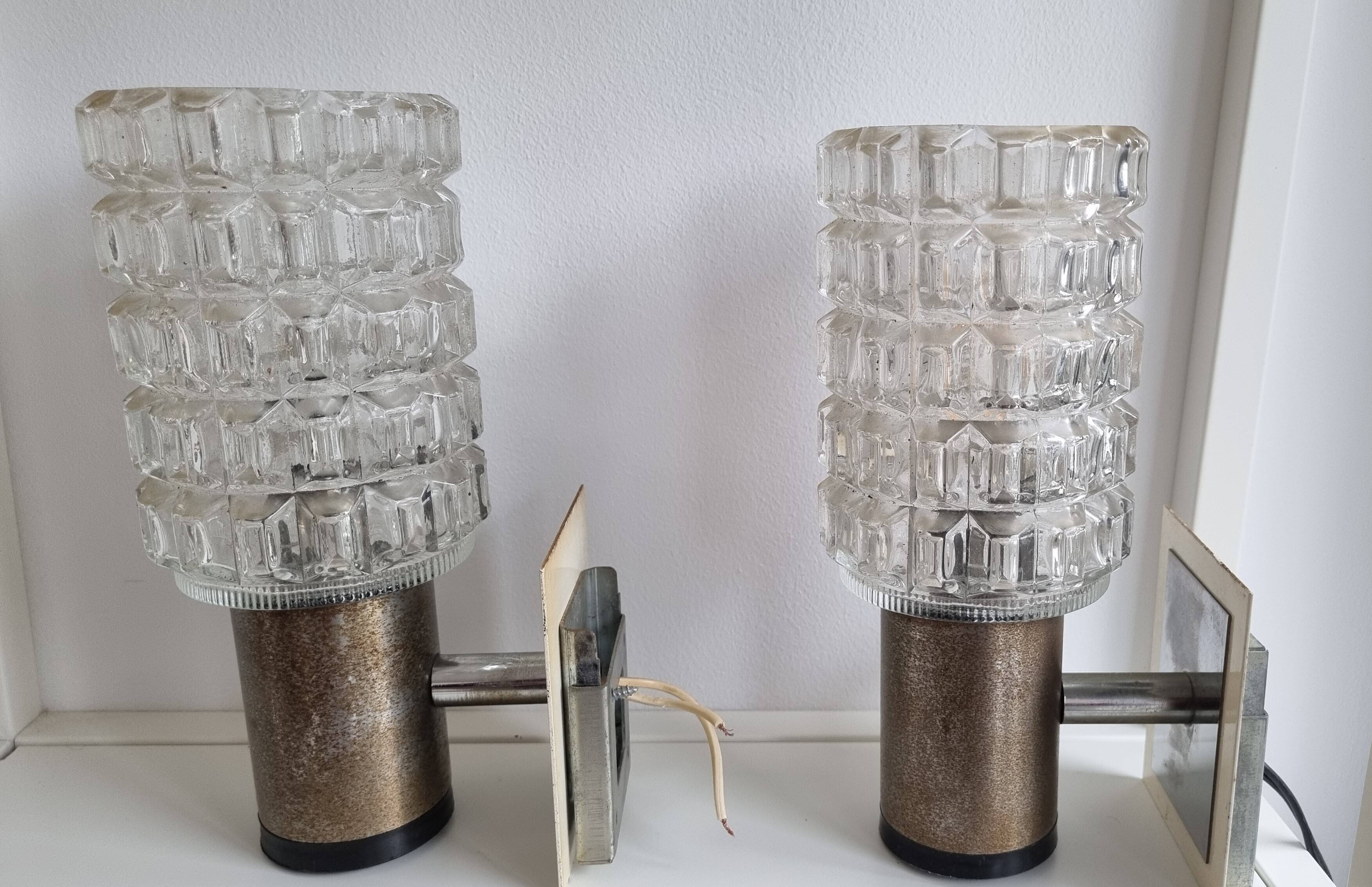 Pair of Targetti wall lights