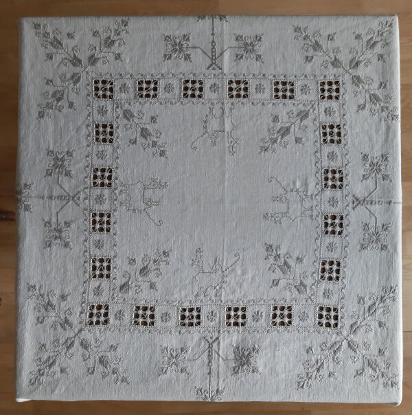 Old linen/cotton and fine embroidery