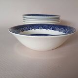 5 English bowls "Willow" Johnson Brothers