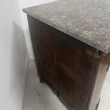 Half-moon corner cabinet in Louis XVI style, 19th century