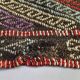 Large Vintage Turkish Kilim Rug 180x162 cm Wool Kelim, Square