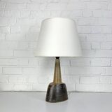 Oval ceramic table lamp, Nils Kähler for HAK, Denmark, 1970