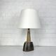 Oval ceramic table lamp, Nils Kähler for HAK, Denmark, 1970