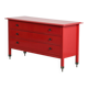 Commode laquée rouge Carlo De Carli pour Sormani, vers 1963