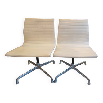 Pair of chairs "Alu chair EA101" Charles & Ray Eames 1973-1975