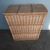 Chest 65cm basket basket rattan wicker period 1960