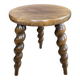 Antique tripod stool made of turned wood
