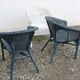 3 vintage rattan armchairs, adult size, 1960s