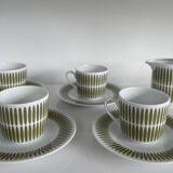 Scandinavian graphic style coffee service