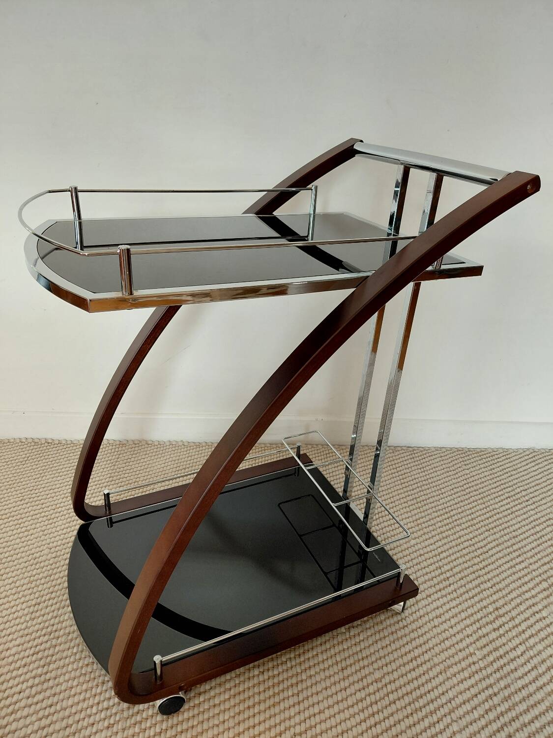 "Z-Shape" vintage 70s dessert table, Italian design: a real favourite.