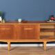 Long 1960s Teak Jentiuqe Mid Century Sideboard