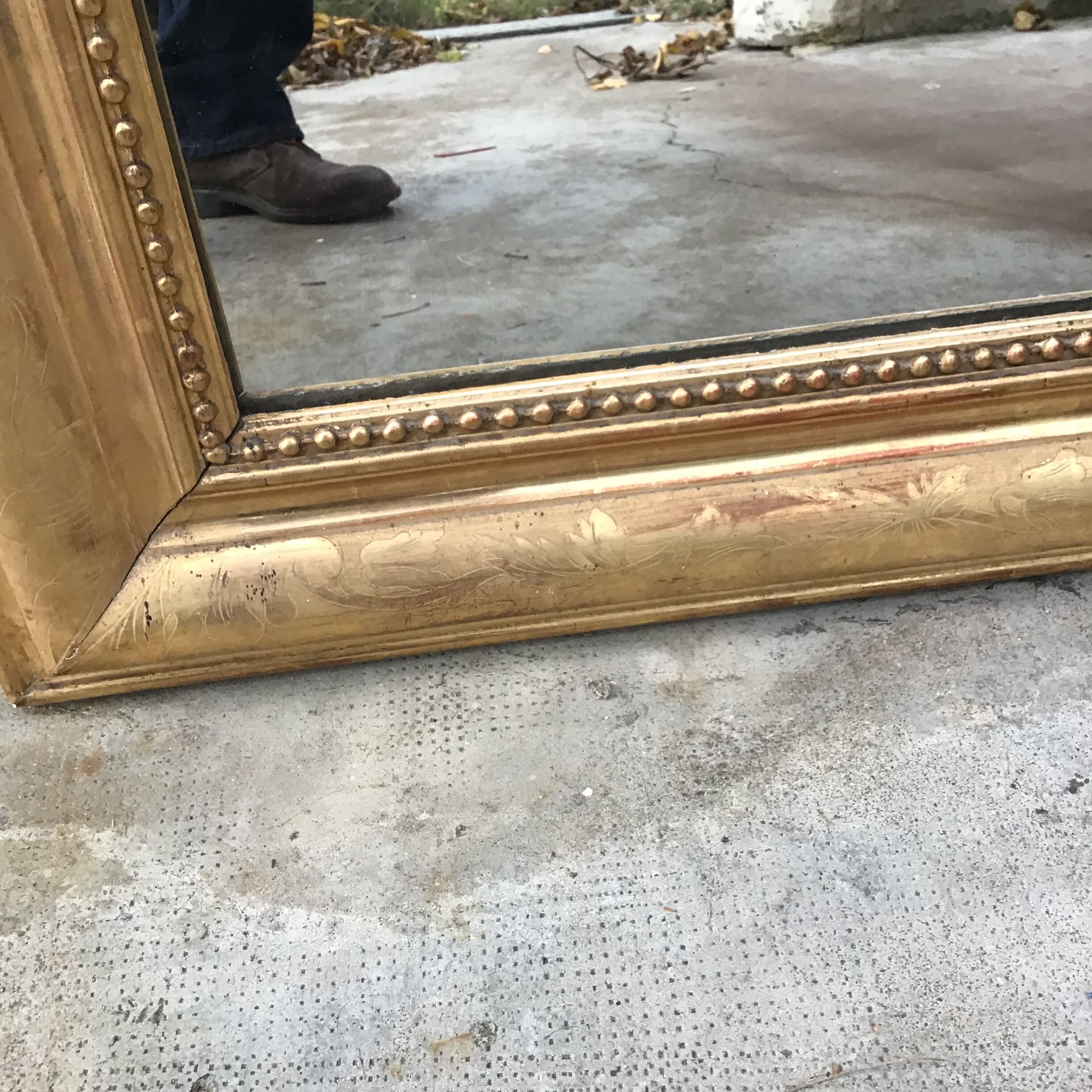 Mirror Louis Philippe style gilded 143x103
