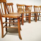 Series of six bistro chairs