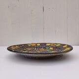 Flat fat lava, ethnic decor, West Germany, signed