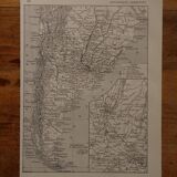 Lithographie sur l'Argentine