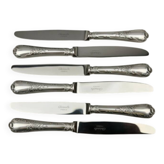 Set of 6 Christofle Marly cheese knives – 19 cm