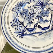 Decorative plate ceramic birds