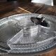 Vintage compartmentalized aperitif tray Art Deco style