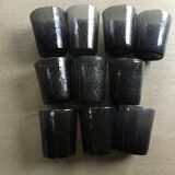 Set of 10 handcrafted glasses