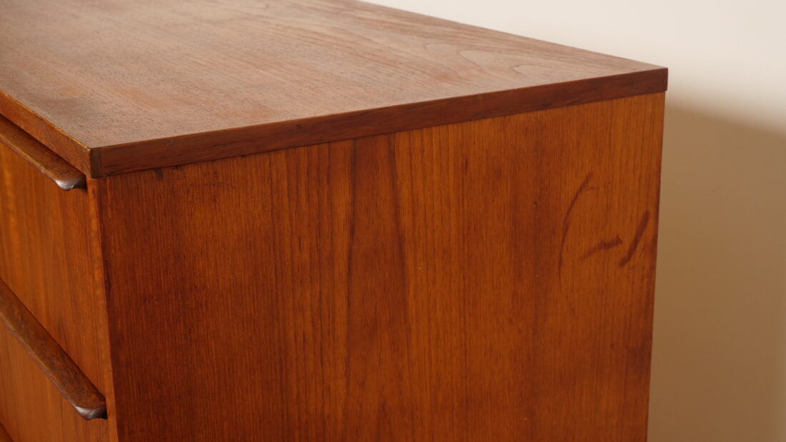 Commode danoise vintage | Teck | 6 tiroirs | 106 cm