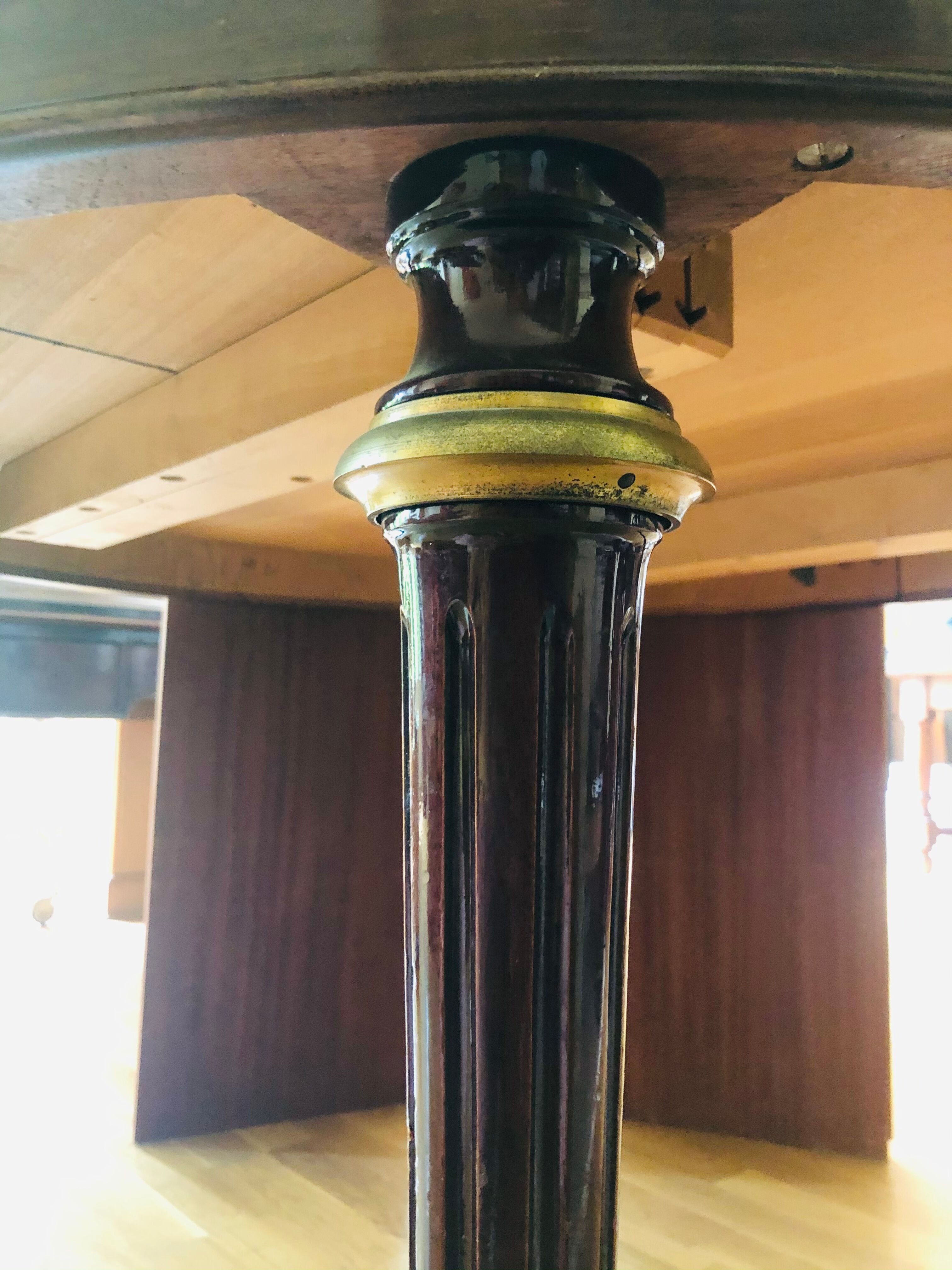 Louis XVI mahogany style dining table