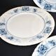 Sarreguemines set of 4 antique Aïda flat plates in earthenware from Sarreguemines U&C 19th century.