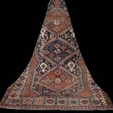 Persian Shiraz Qashqai Rug Ancient Nomadic Tribes: 1.57 X 2.25 Meters