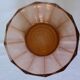 Vintage pink glass salad bowl in art deco style rosaline 201020