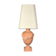 Terracotta lamp decorated with fruit crown