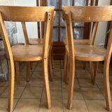 Set of 5 Baumann wooden chairs