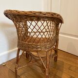 Wicker children's chair