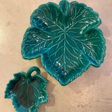 Set of leaf dishes