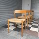 Set of 4 Møller 75 chairs in oak