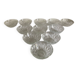 Set of 11 dessert bowls
