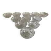 Set of 11 dessert bowls