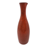 Robert Picault Vase in French Red Enamel Stoneware Vallauris Côte-d'Azur 1950