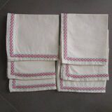set of 6 old napkins