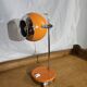 Lampe de bureau 1970 Eyeball orange et chrome