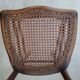 Set of 4 antique bistro chairs canned seats