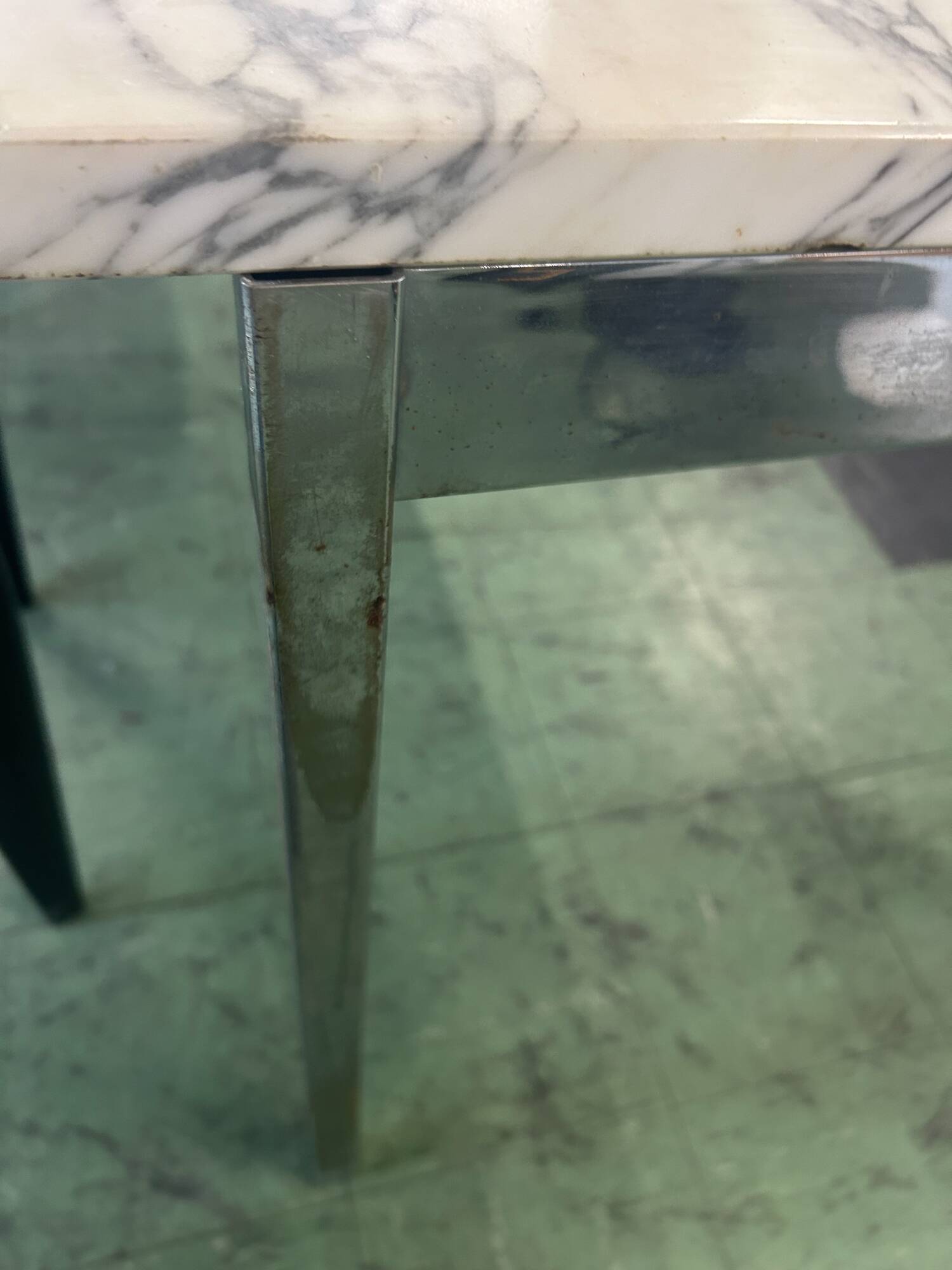 Marble and metal table by Florence Knoll 1960