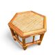 Ensemble de 4 petites tables en rotin