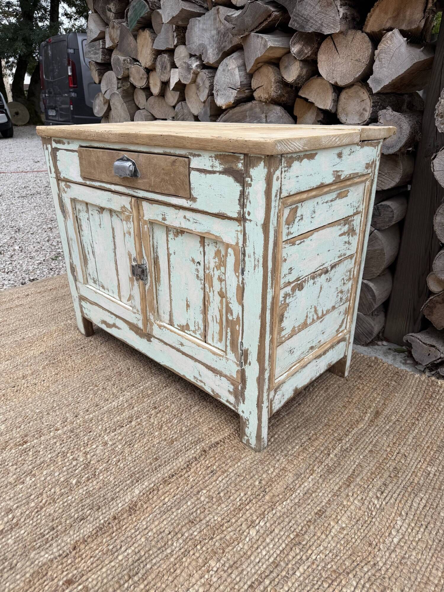 Meuble rangement vintage/ Meuble métier